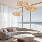 White Cloud Fabric E26 Pendant Light — Artistic Modern Ceiling Hanging
