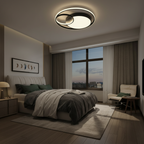 White Contemporary LED Flush Mount Ceiling Light — Kitchen Bedroom