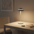 White Mushroom Touch Control Dimmable Rechargeable Battery Table Lamp