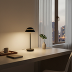 White Mushroom Touch Control Dimmable Rechargeable Battery Table Lamp