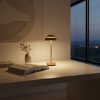 White Mushroom Touch Control Dimmable Rechargeable Battery Table Lamp