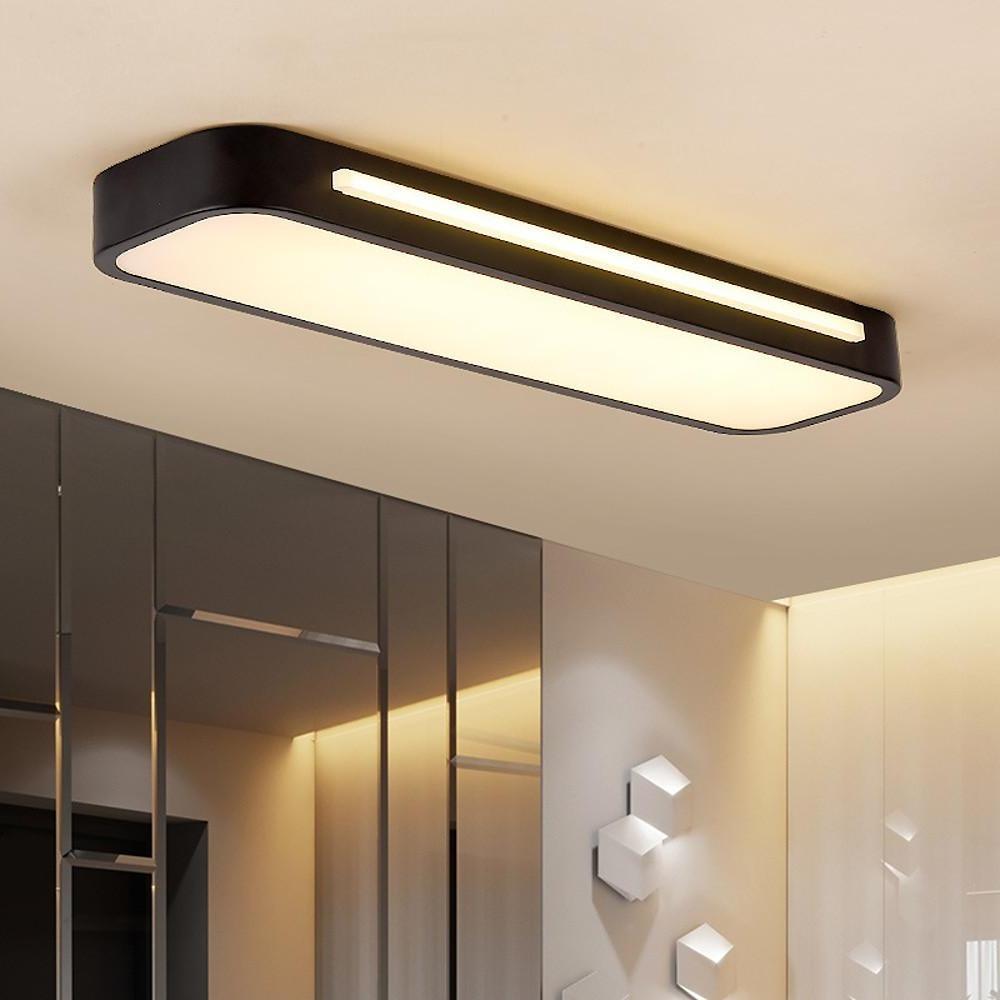 White Oval Geometric Energy Efficient LED Flush Mount Ceiling Light