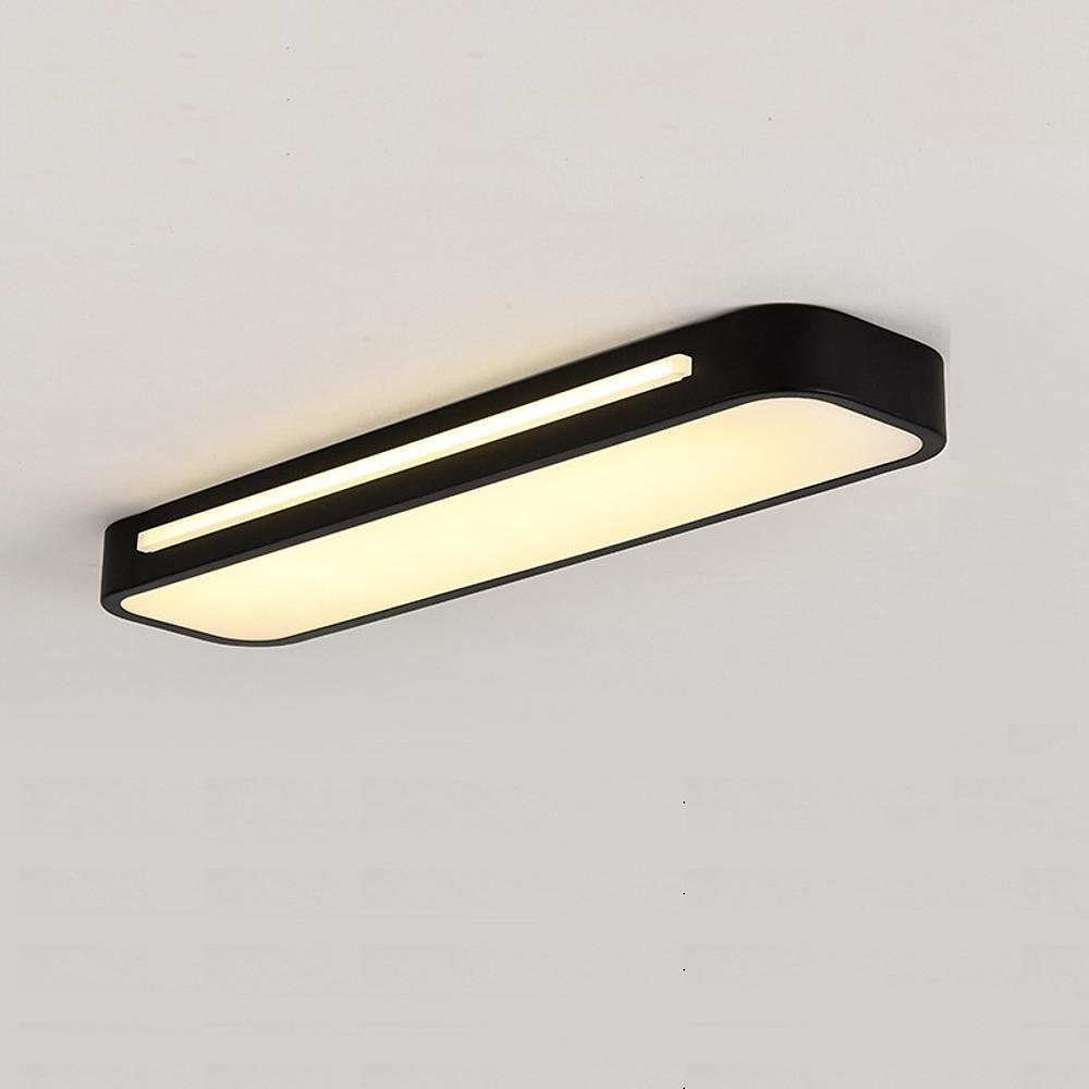 White Oval Geometric Energy Efficient LED Flush Mount Ceiling Light
