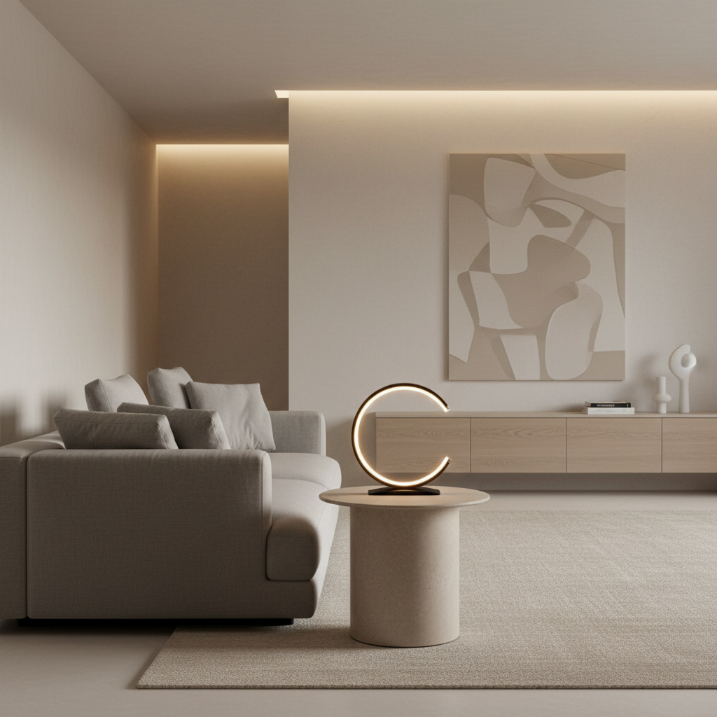 White Touch Control Adjustable Colour Temperature Modern LED Desk Lamp
