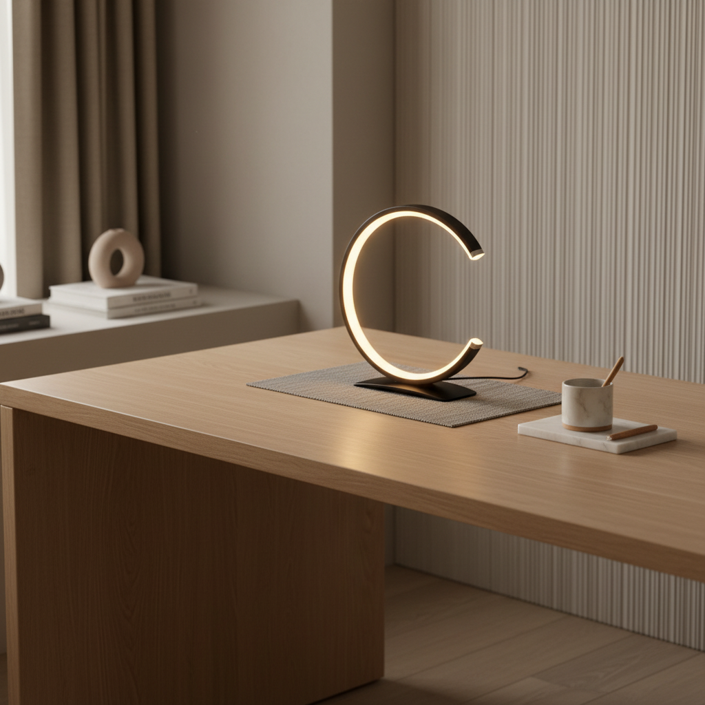 White Touch Control Adjustable Colour Temperature Modern LED Desk Lamp