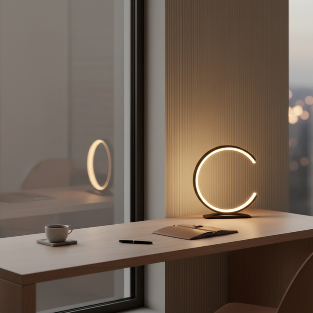 White Touch Control Adjustable Colour Temperature Modern LED Desk Lamp
