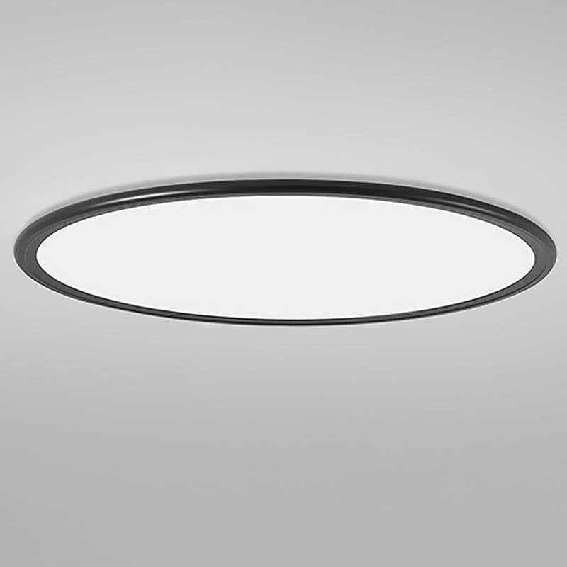 White Ultra-Thin Round Dimmable LED Flush Mount Ceiling Light — Modern