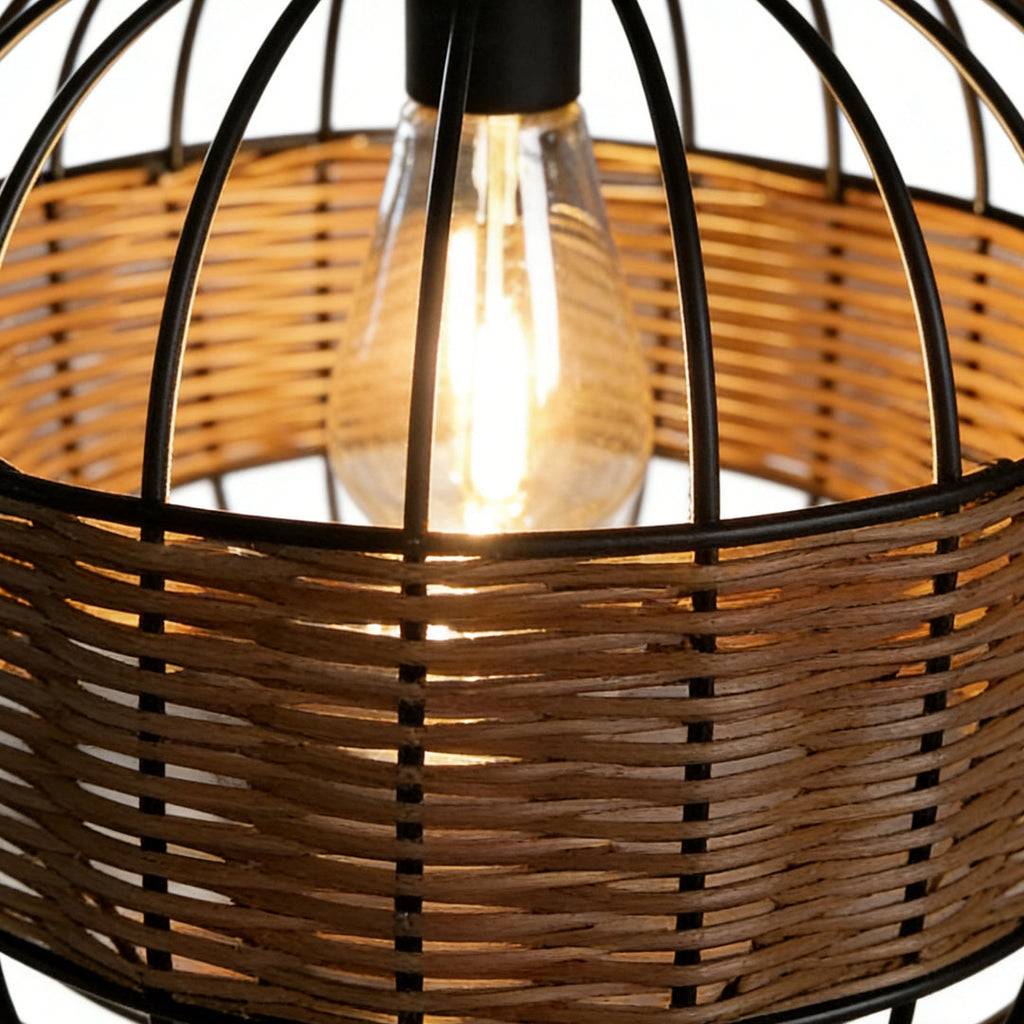 Wicker Solar Hanging Lantern — Eco Friendly Warm Glow Decorative