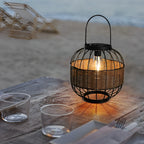 Wicker Solar Hanging Lantern — Eco Friendly Warm Glow Decorative