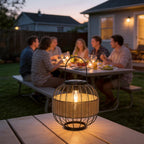 Wicker Solar Hanging Lantern — Eco Friendly Warm Glow Decorative