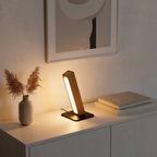 Wood Rechargeable Touch Control Adjustable Height Nordic LED Desk Lamp