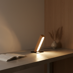 Wood Rechargeable Touch Control Adjustable Height Nordic LED Desk Lamp