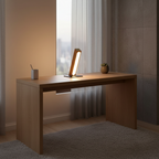 Wood Rechargeable Touch Control Adjustable Height Nordic LED Desk Lamp