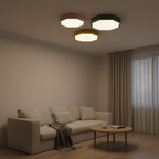 Yellow Octagonal Dimmable LED Flush Mount Ceiling Light — Kids Room