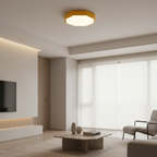 Yellow Octagonal Dimmable LED Flush Mount Ceiling Light — Kids Room