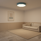 Yellow Octagonal Dimmable LED Flush Mount Ceiling Light — Kids Room