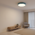 Yellow Octagonal Dimmable LED Flush Mount Ceiling Light — Kids Room